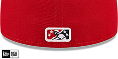 Sea Dogs MILB MARVEL DEFENDERS Red-Navy Fitted Hat by New Era - 4th View