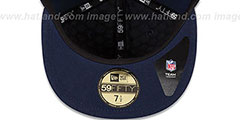 Seahawks 2014 NFL DRAFT Navy Fitted Hat by New Era - 4th View