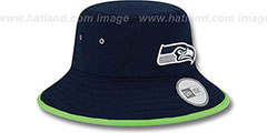 Seahawks 2014 NFL TRAINING BUCKET Navy Hat by New Era - 4th View