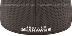 Seahawks 2014 NFL TRAINING FLEX Graphite Hat by New Era - 4th View