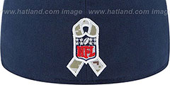 Seahawks 2014 SALUTE-TO-SERVICE Navy-Desert Fitted Hat by New Era - 4th View