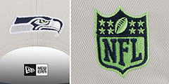 Seahawks 2023 NFL DRAFT SNAPBACK Stone-Navy Hat by New Era - 4th View