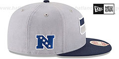 Seahawks NFL WOOL-STANDARD Grey-Navy Fitted Hat by New Era - 4th View