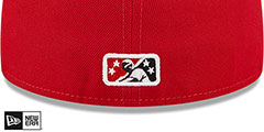 SeaWolves MILB MARVEL DEFENDERS Red-Gold Fitted Hat by New Era - 4th View