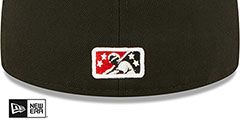 SeaWolves MILB ONFIELD HOME Black Fitted Hat by New Era - 4th View