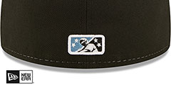 SeaWolves THEME NIGHT White-Black-Sky Fitted Hat by New Era - 4th View