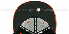 SF Giants 2T PAYDIRT SNAPBACK Black-Orange Adjustable Hat by New Era - 4th View