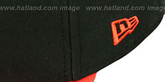 SF Giants BAYCIK Black-Orange Fitted Hat by New Era - 4th View