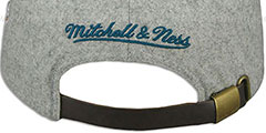 Sharks 2T TAILSWEEPER STRAPBACK Grey-Teal Hat by Mitchell and Ness - 4th View