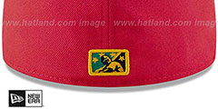 Shorebirds COPA Red-Aqua Fitted Hat by New Era - 4th View