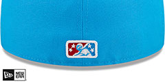 Sod Poodles MILB MARVEL DEFENDERS Blue-Red Fitted Hat by New Era - 4th View