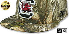 South Carolina NCAA TEAM-BASIC Realtree Camo Fitted Hat by New Era - 4th View