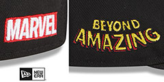 Spiderman WORDMARK SNAPBACK Black Adjustable Hat by New Era - 4th View