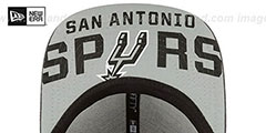 Spurs 2017 NBA ONCOURT SNAPBACK Charcoal Hat by New Era - 4th View