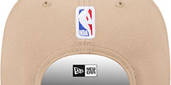 Spurs 2024 NBA DRAFT SNAPBACK Camel-Black Hat by New Era - 4th View