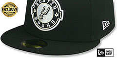 Spurs NBA G-LEAGUE Black Fitted Hat by New Era - 4th View