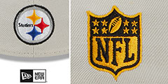 Steelers 2023 NFL DRAFT FLEX Stone-Black Hat by New Era - 4th View