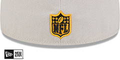 Steelers 2024 HISTORIC SIDELINE Stone-Black Fitted Hat by New Era - 4th View