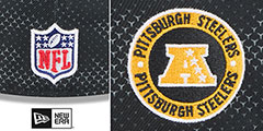 Steelers 2024 NFL SIDELINE Black Fitted Hat by New Era - 4th View