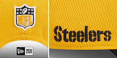 Steelers DASHMARK SIDELINE SNAPBACK Gold-Black Hat by New Era - 4th View