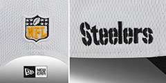 Steelers DASHMARK SIDELINE SNAPBACK White-Black Hat by New Era - 4th View