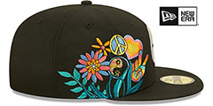 Steelers GROOVY Black Fitted Hat by New Era - 4th View