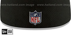 Steelers HONEYCOMB STADIUM Black Fitted Hat by New Era - 4th View