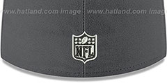 Steelers SHADER MELT-2 Grey-Gold Fitted Hat by New Era - 4th View