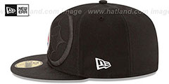 Steelers STADIUM SHADOW Black Fitted Hat by New Era - 4th View