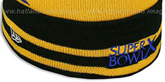 Steelers SUPER BOWL X Black Knit Beanie Hat by New Era - 4th View