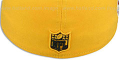 Steelers SUPER BOWL XL Gold-Black Fitted Hat by New Era - 4th View