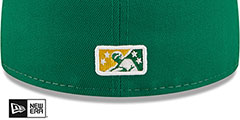 Storm Chasers THEME NIGHT White-Gold-Green Fitted Hat by New Era - 4th View