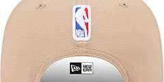 Suns 2024 NBA DRAFT SNAPBACK Camel-Purple Hat by New Era - 4th View