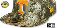 Tennessee NCAA TEAM-BASIC Realtree Camo Fitted Hat by New Era - 4th View