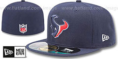 Texans NFL BCA Navy Fitted Hat by New Era - 4th View