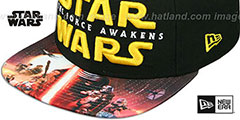 The Force Awakens VIZA-PRINT SNAPBACK Black Hat by New Era - 4th View