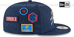 Thunder 2018 NBA DRAFT SNAPBACK Navy Hat by New Era - 4th View