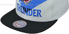 Thunder AMPLIFY DIAMOND SNAPBACK Blue-Grey Hat by Mitchell and Ness - 4th View