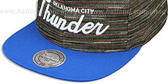 Thunder KNIT-WEAVE SNAPBACK Multi-Blue Hat by Mitchell and Ness - 4th View