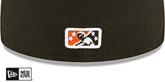 Tides MILB ONFIELD ROAD Black Fitted Hat by New Era - 4th View