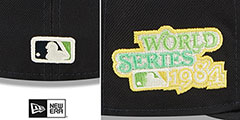 Tigers 1984 WS CITRUS POP Navy-Green Fitted Hat by New Era - 4th View