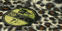 Tigers CHEETAH ANIMAL-FUR MESH-BACK Fitted Hat by New Era - 4th View