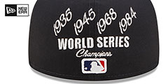 Tigers CROWN CHAMPS Navy Fitted Hat by New Era - 4th View