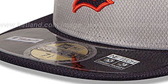 Tigers MLB DIAMOND ERA 59FIFTY Grey-Navy BP Hat by New Era - 4th View