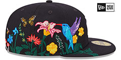 Tigers SIDE-BLOOM Navy Fitted Hat by New Era - 4th View