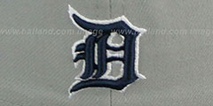 Tigers TEAM-PRIDE Grey-Navy Fitted Hat by New Era - 4th View