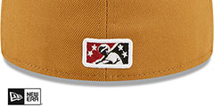 Timber Rattlers MILB ONFIELD ALT 2 Panama Tan Fitted Hat by New Era - 4th View