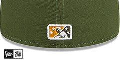 Timber Rattlers THEME NIGHT Tan-Green Fitted Hat by New Era - 4th View