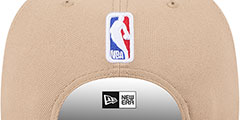 Timberwolves 2024 NBA DRAFT SNAPBACK Camel-Navy Hat by New Era - 4th View