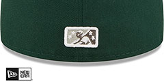 TinCaps MILB ONFIELD HOME Green Fitted Hat by New Era - 4th View